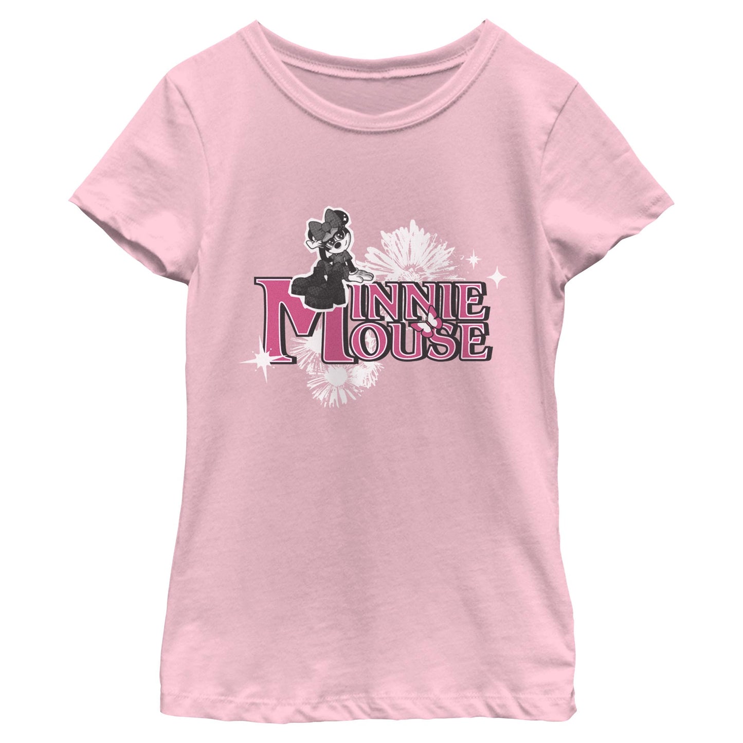 Girl's Disney Minnie Mouse Flowers T-Shirt