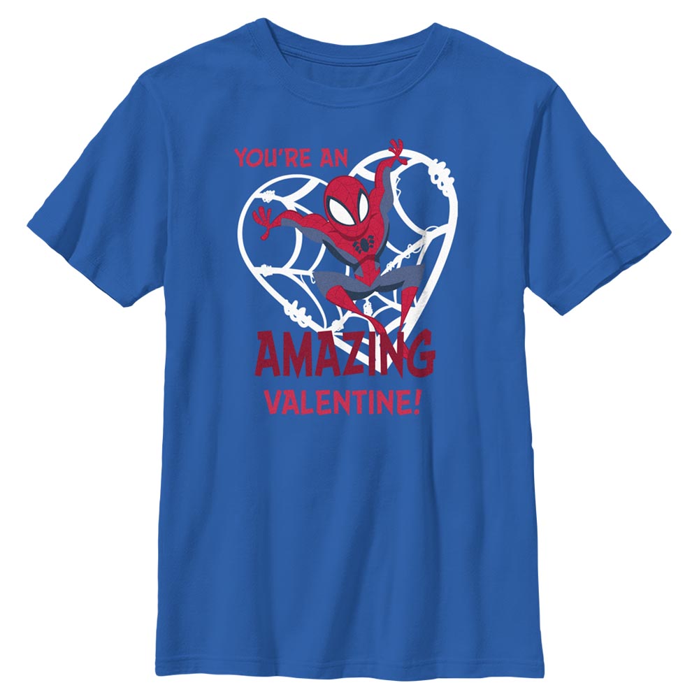 Boy's Marvel Amazing Valentine Spiderman T-Shirt
