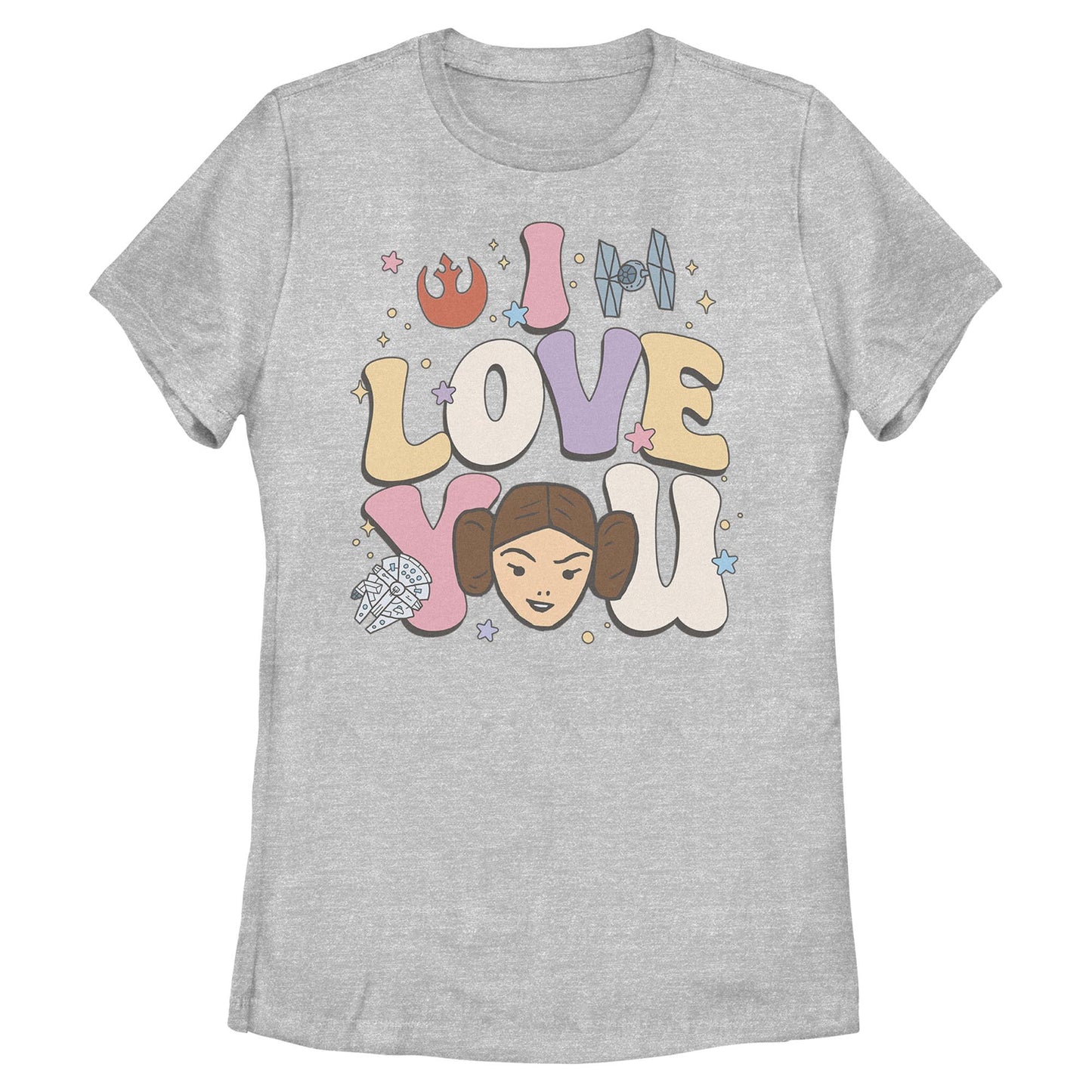 Women's Star Wars Leia I Love You T-Shirt