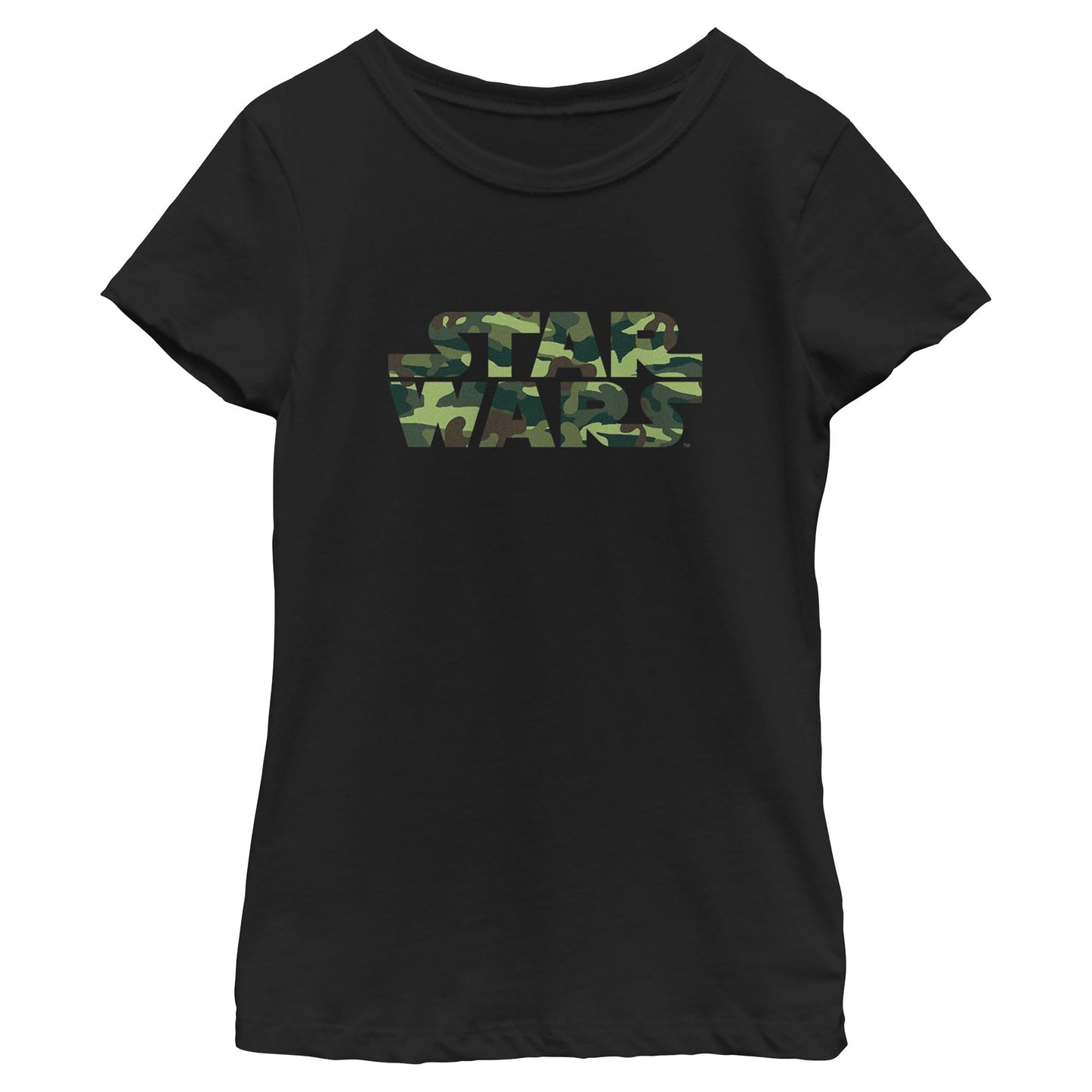 Girl's Star Wars Camo Logo T-Shirt