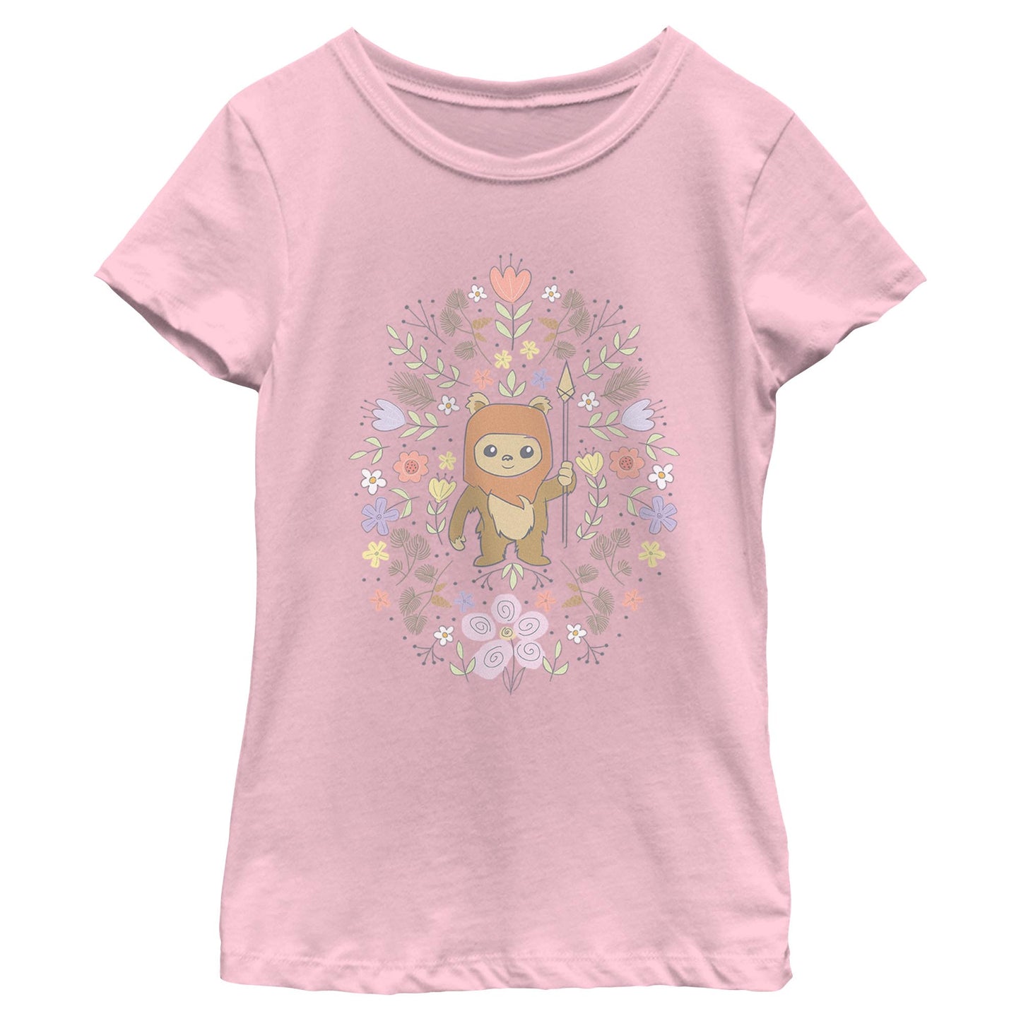 Girl's Star Wars Ewok Flower Spring T-Shirt