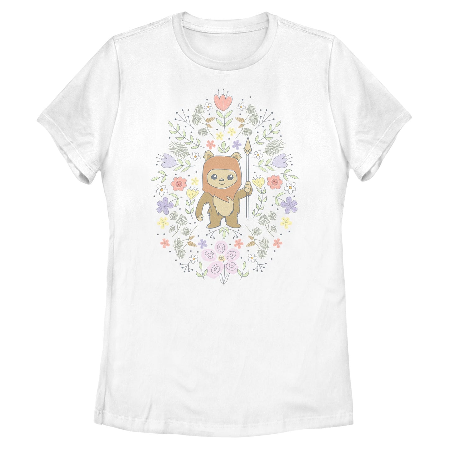 Women's Star Wars Ewok Flower Spring T-Shirt