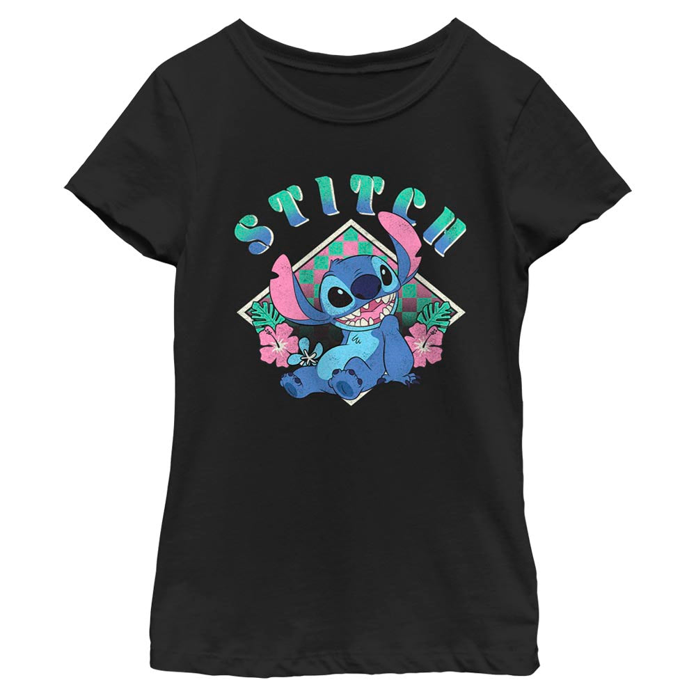 Girl's Disney Stitch Diamond T-Shirt
