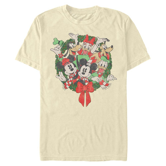 Men's Disney Mickey Friends Wreath T-Shirt