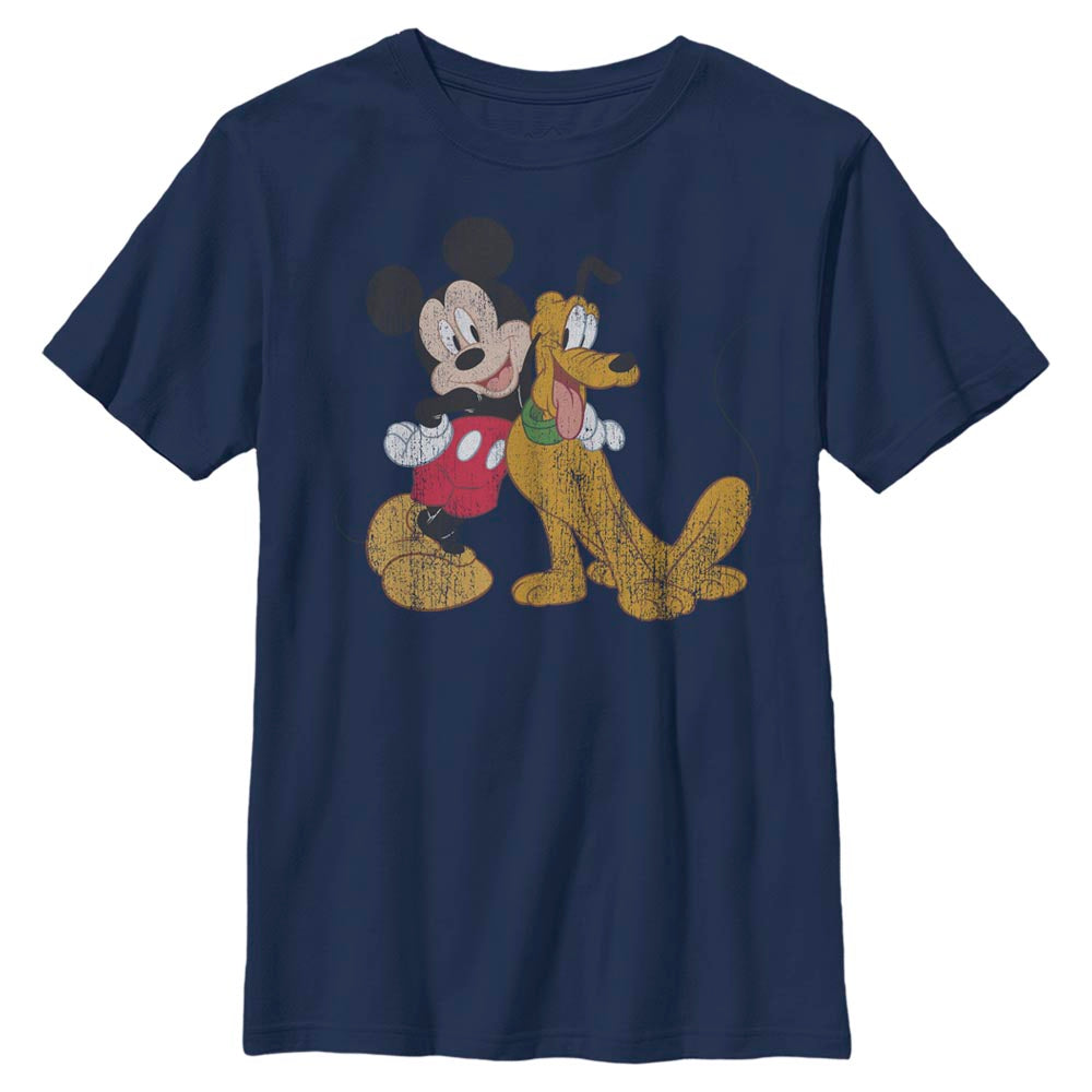 Boy's Disney Mickey And Pluto T-Shirt