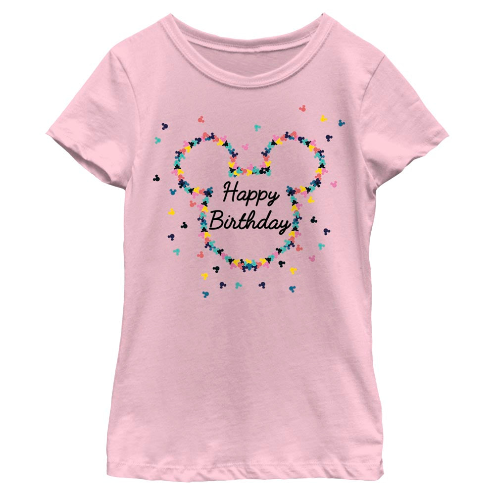 Girl's Disney Mickey Ears Bday T-Shirt