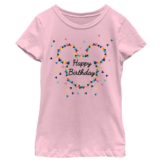 Girl's Disney Mickey Ears Bday T-Shirt