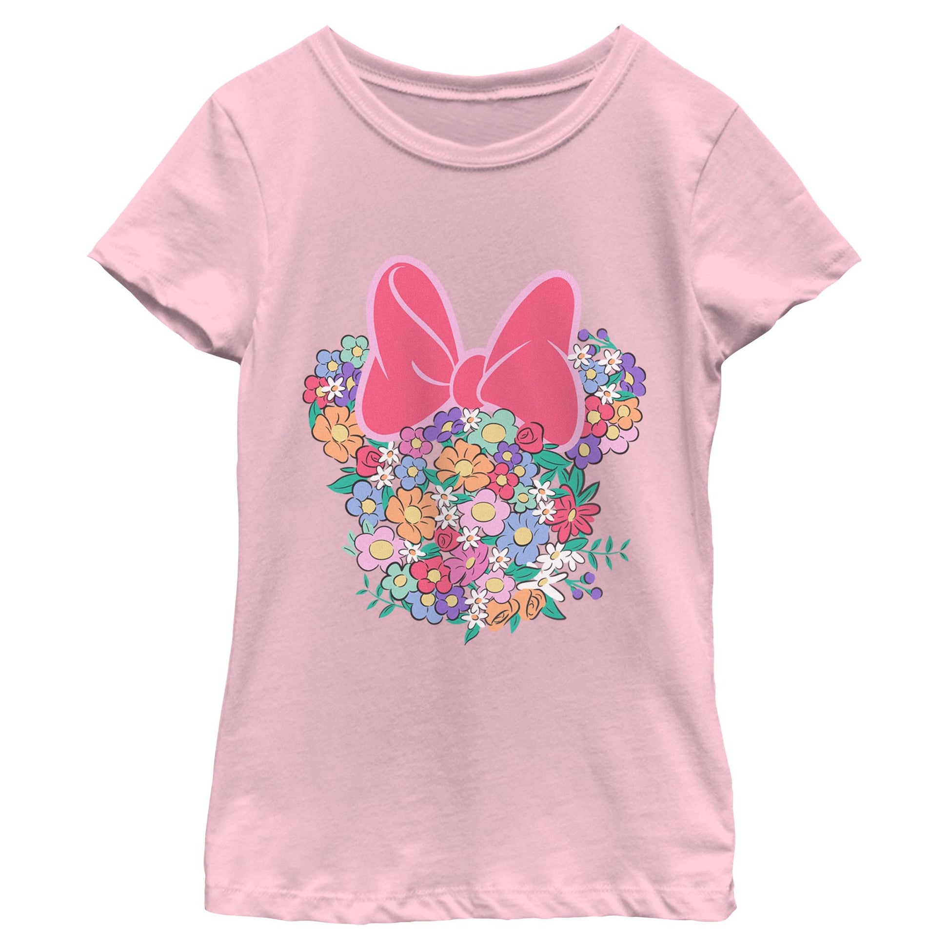 Girl's Disney Minnie Flowers T-Shirt