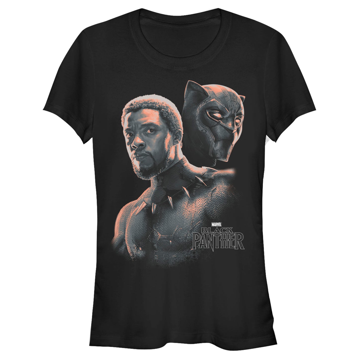 Junior's Marvel Tchalla Unmasked T-Shirt