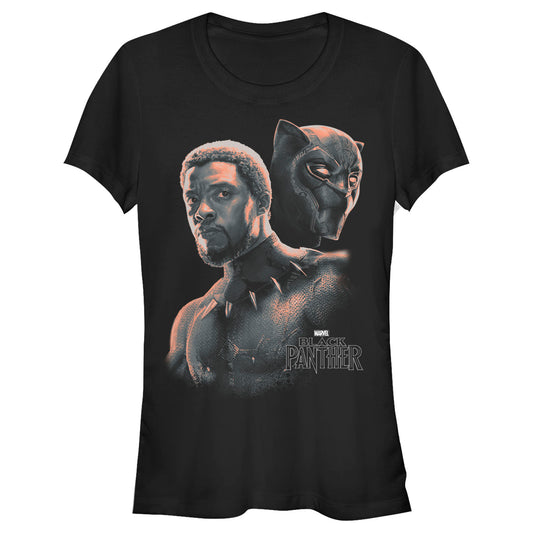 Junior's Marvel Tchalla Unmasked T-Shirt