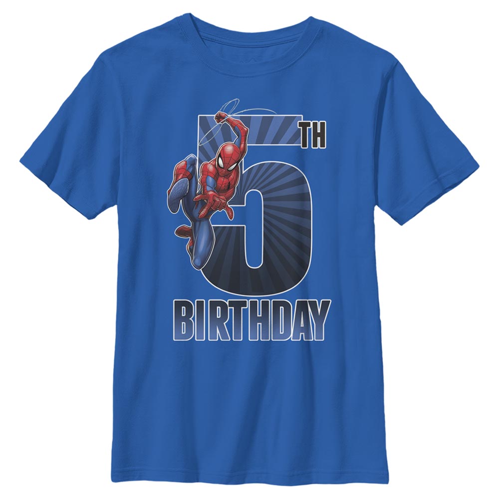 Boy's Marvel Spiderman 5Th Bday T-Shirt