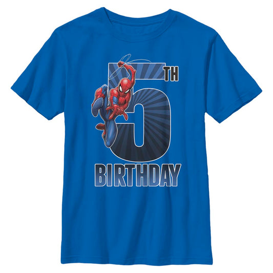 Boy's Marvel Spiderman 5Th Bday T-Shirt