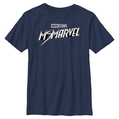 Boy's Marvel Black And White T-Shirt