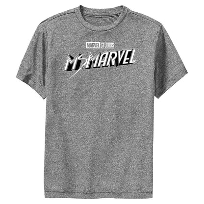 Boy's Marvel Black And White T-Shirt