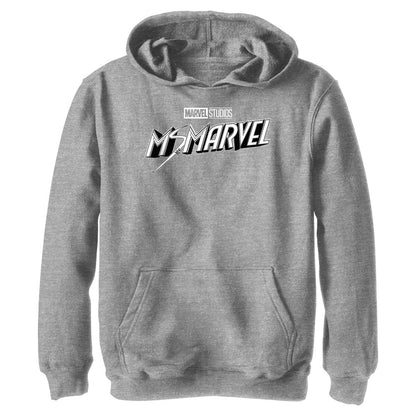Boy's Marvel Black And White Lightweight Hoodie