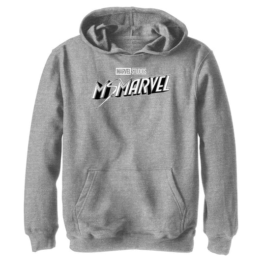 Boy's Marvel Black And White Lightweight Hoodie