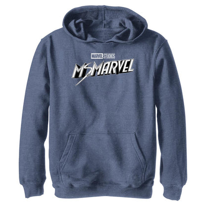 Boy's Marvel Black And White Lightweight Hoodie