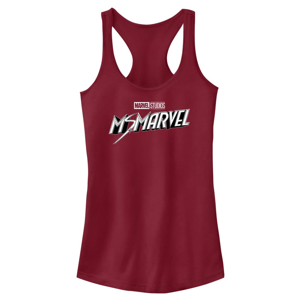 Junior's Marvel Black And White Tank Top