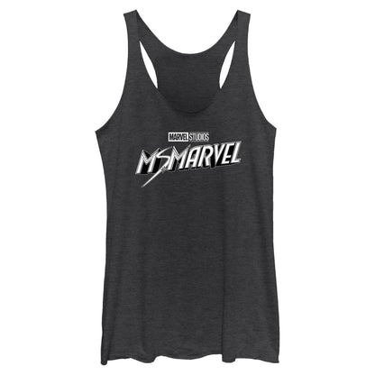 Junior's Marvel Black And White Tank Top