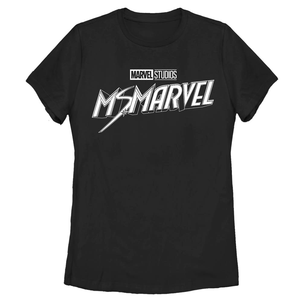 Women's Marvel Black And White T-Shirt