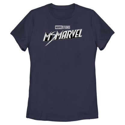 Women's Marvel Black And White T-Shirt