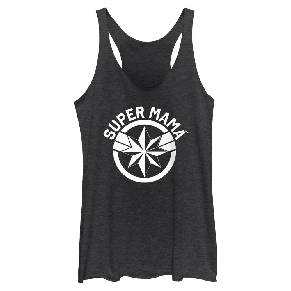 Junior's Marvel Super Mom Captain Spanish Tank Top