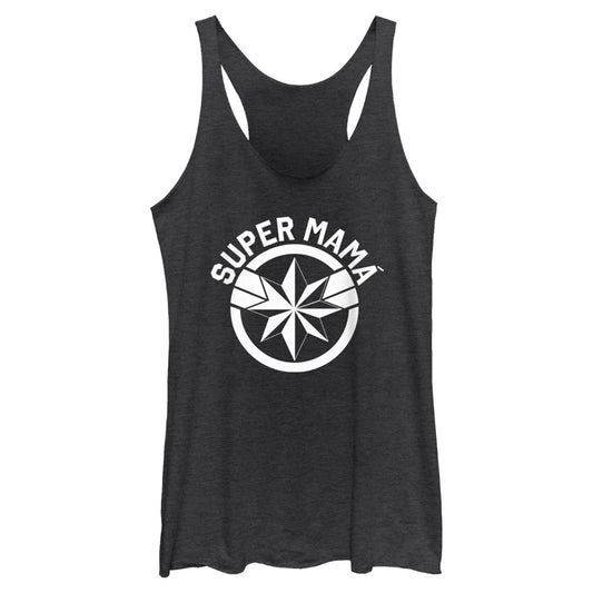 Junior's Marvel Super Mom Captain Spanish Tank Top
