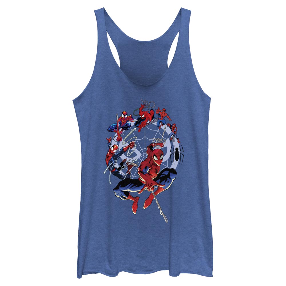 Junior's Marvel Spidey Circle Evolution Tank Top