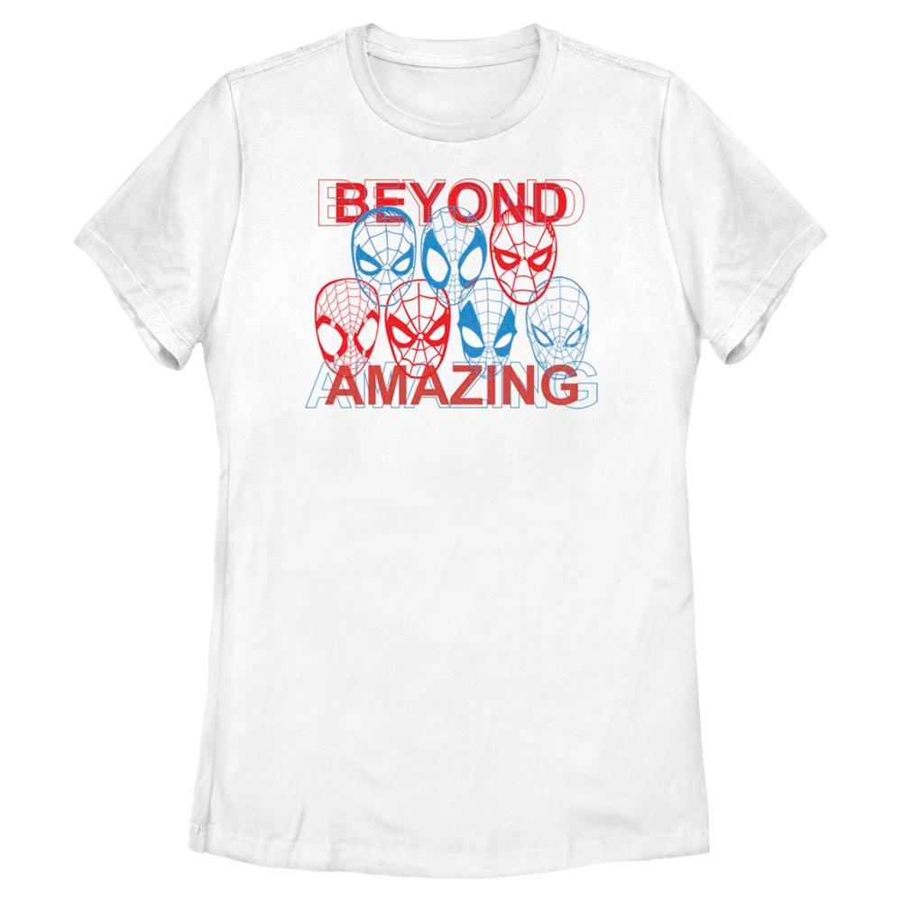 Women's Marvel Spidey Masks Amazing T-Shirt