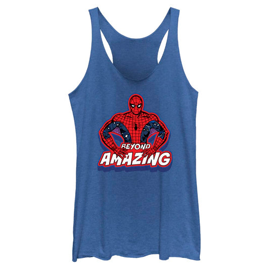Junior's Marvel Spidey Pose Beyond Tank Top
