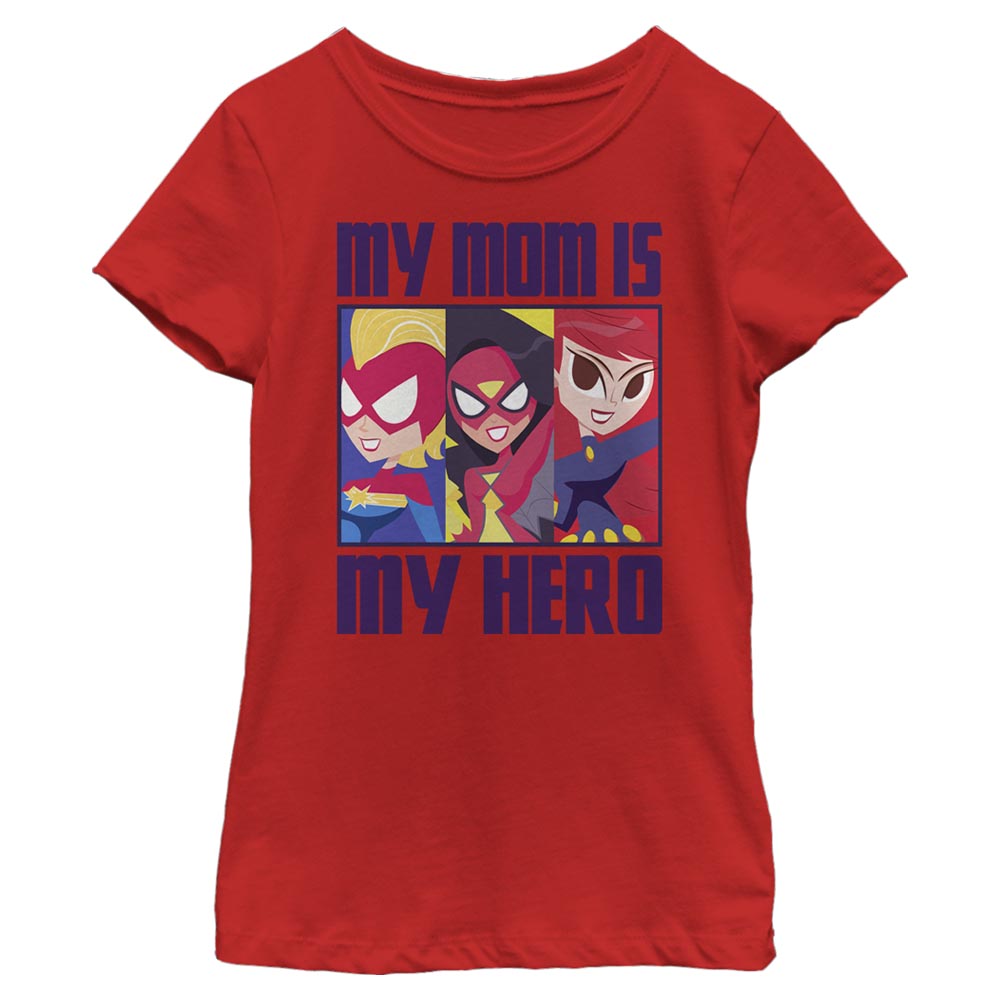Girl's Marvel Hero Mom Boxup T-Shirt