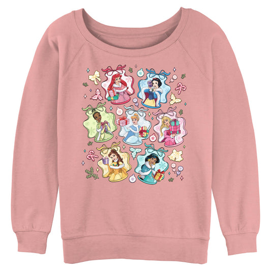 Junior's Disney Coquette Princess Raglan Pullover