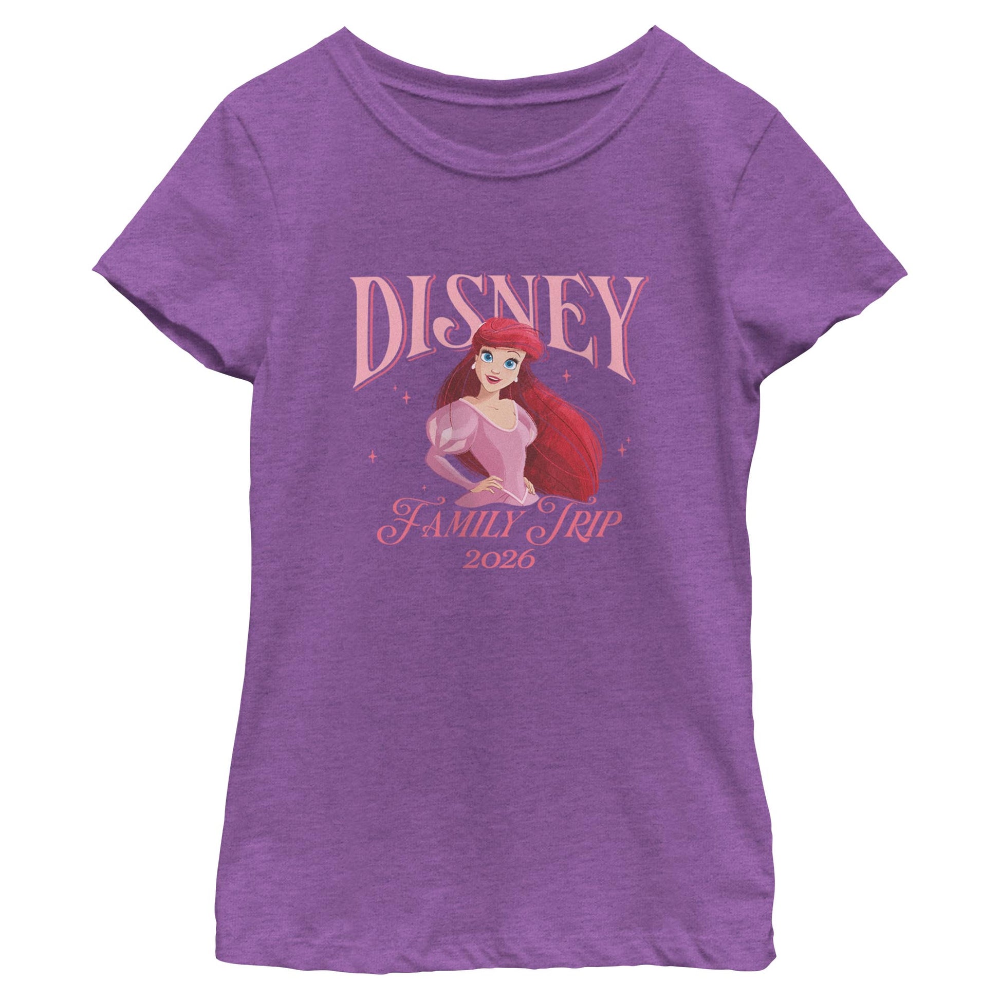 Girl's Disney Ariel Family Trip T-Shirt