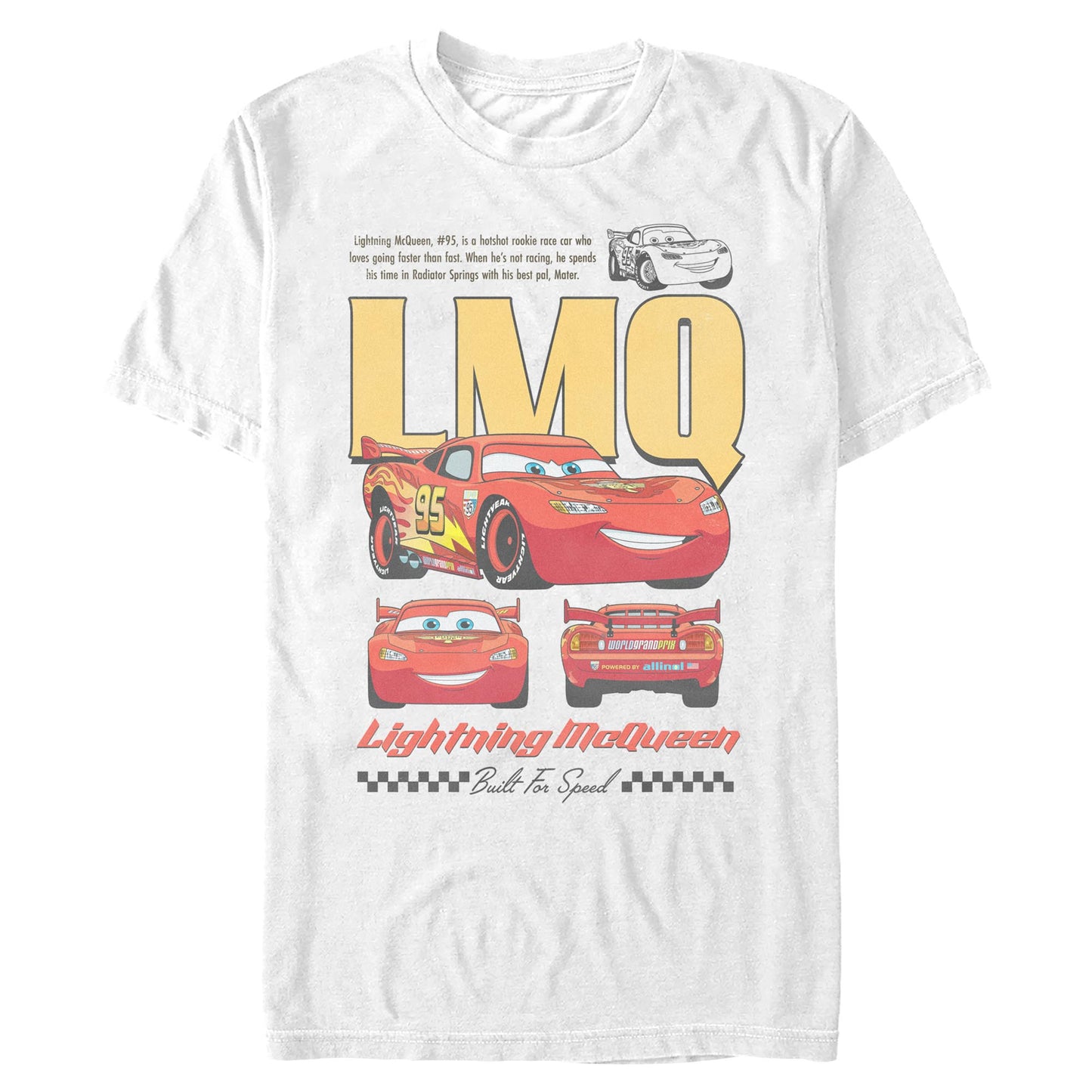 Men's Pixar Lighting Mcqueen T-Shirt