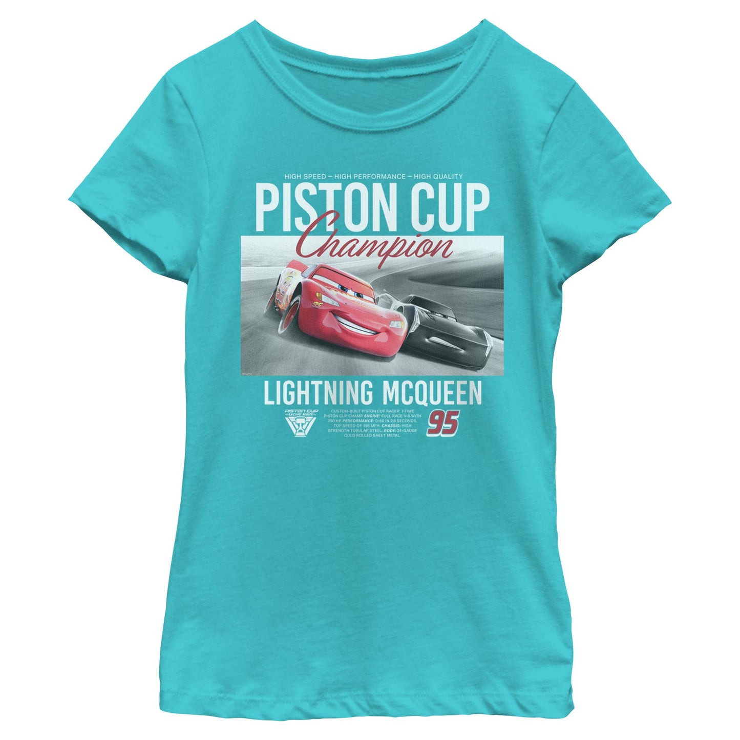 Girl's Pixar Piston Cup Champion T-Shirt