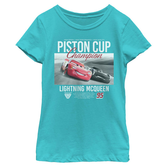 Girl's Pixar Piston Cup Champion T-Shirt