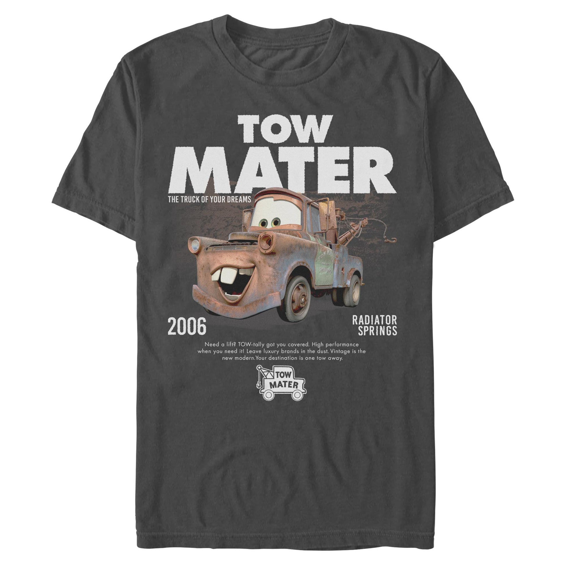Men's Pixar Tow Mater Advertisement T-Shirt