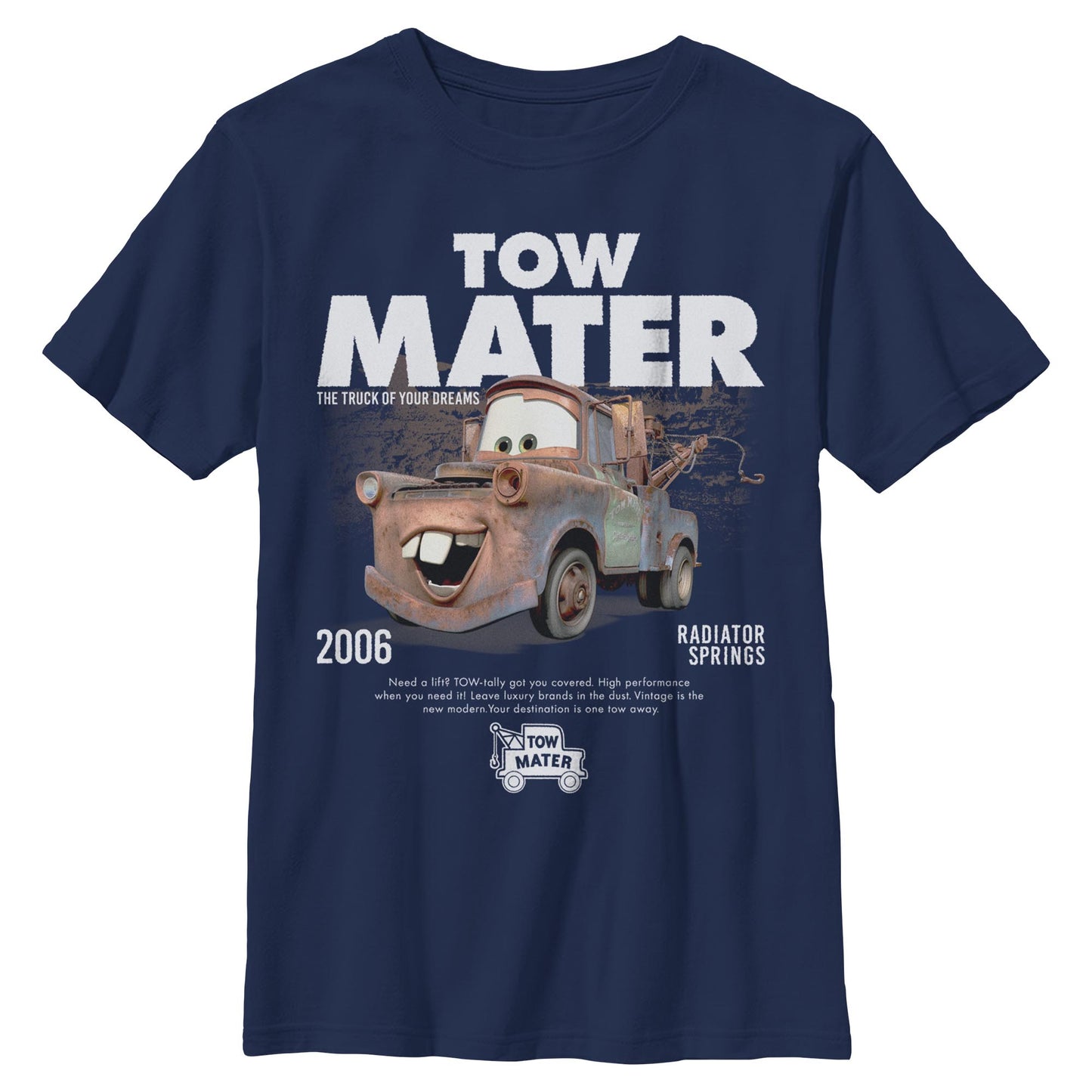 Boy's Pixar Tow Mater Advertisement T-Shirt