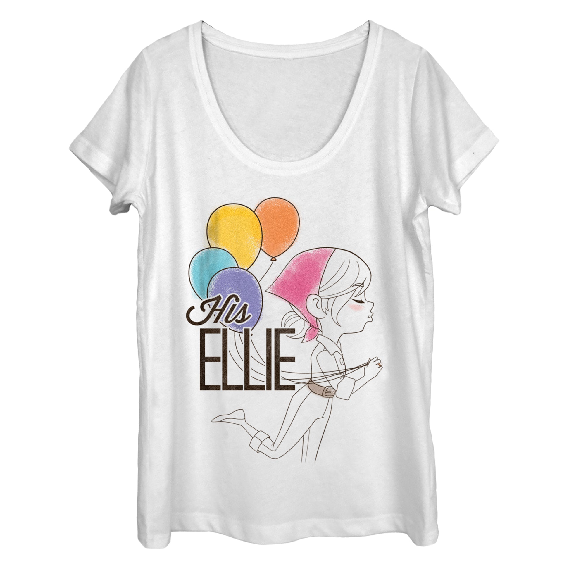 Women's Pixar His Ellie Scoop Neck T-Shirt