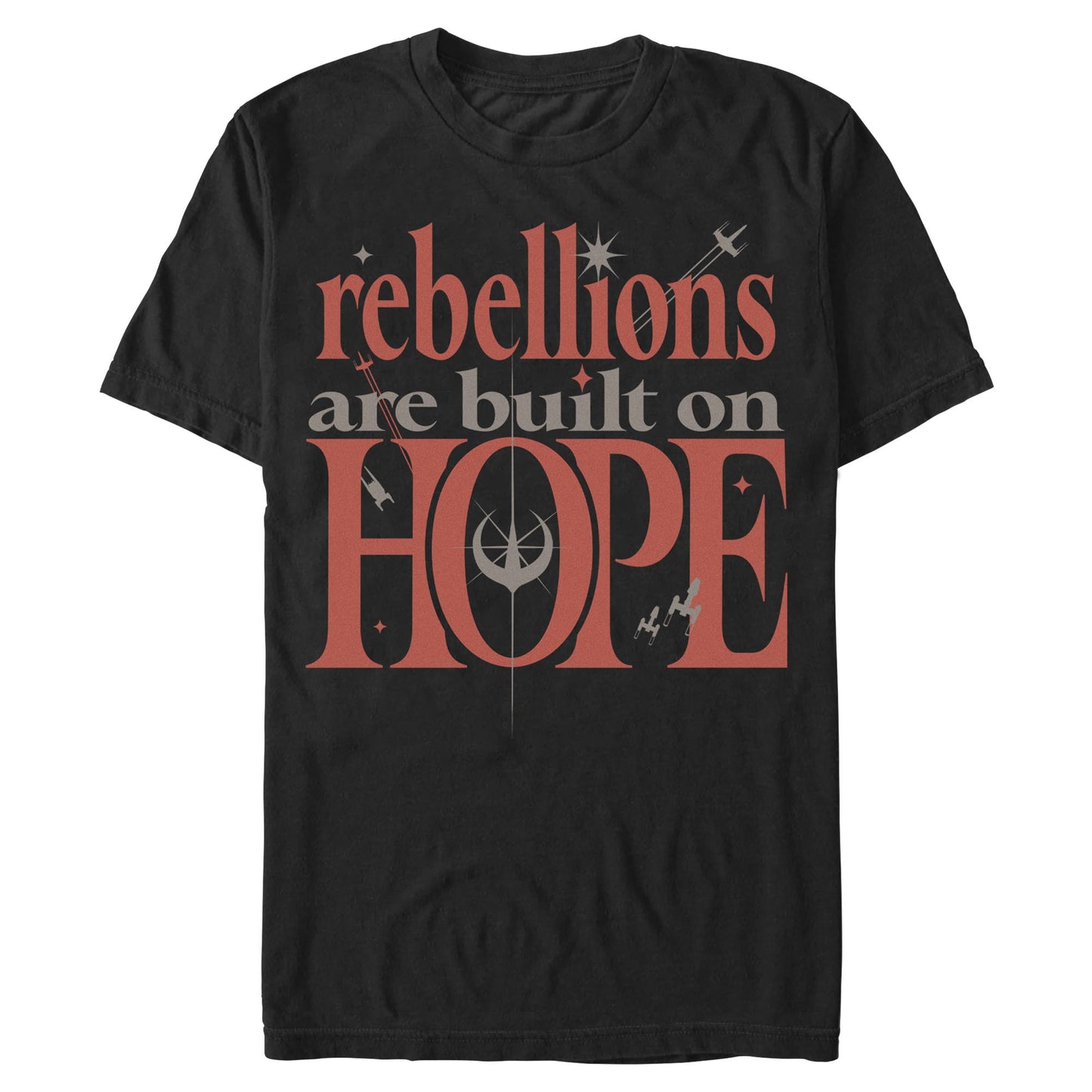 Men's Star Wars Built On Hope Quote T-Shirt