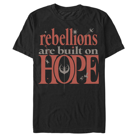 Men's Star Wars Built On Hope Quote T-Shirt