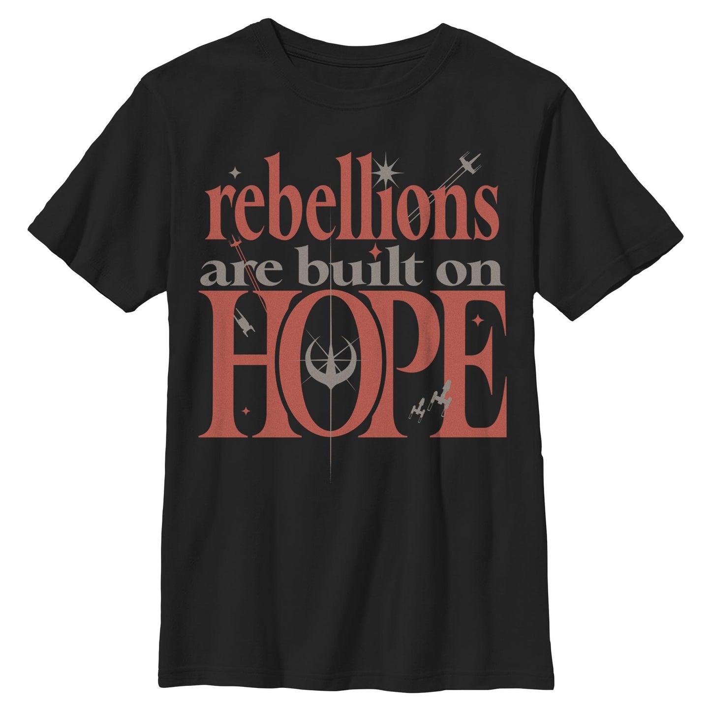 Boy's Star Wars Built On Hope Quote T-Shirt