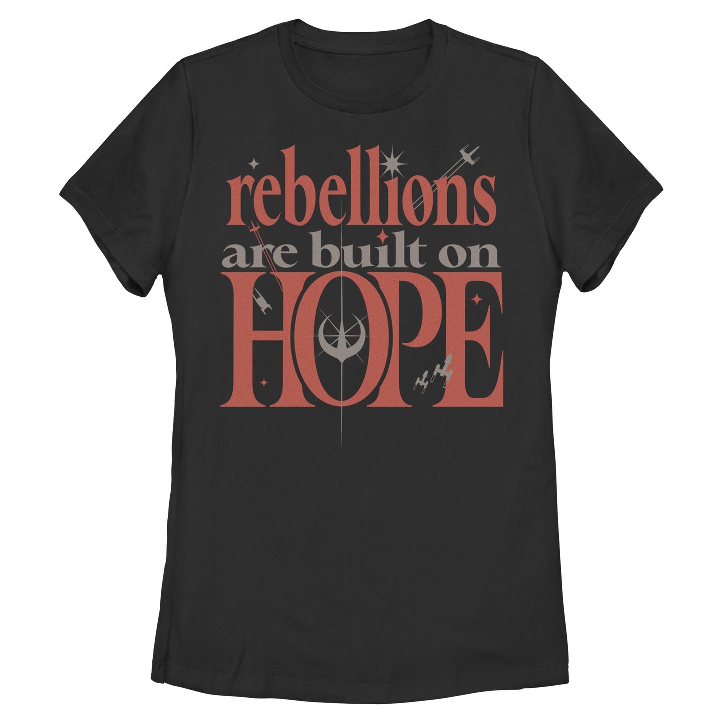 Women's Star Wars Built On Hope Quote T-Shirt