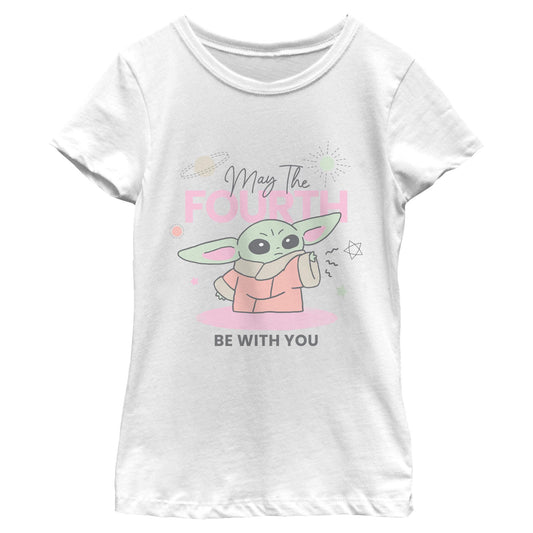 Girl's Star Wars Grogu May The Fourth T-Shirt