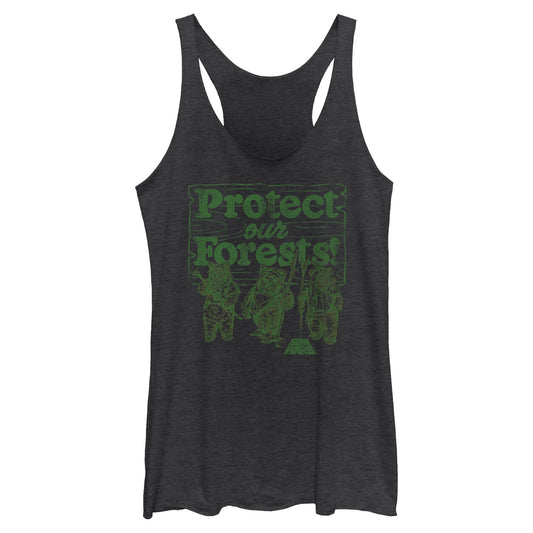 Junior's Star Wars Protect Our Forests Tank Top