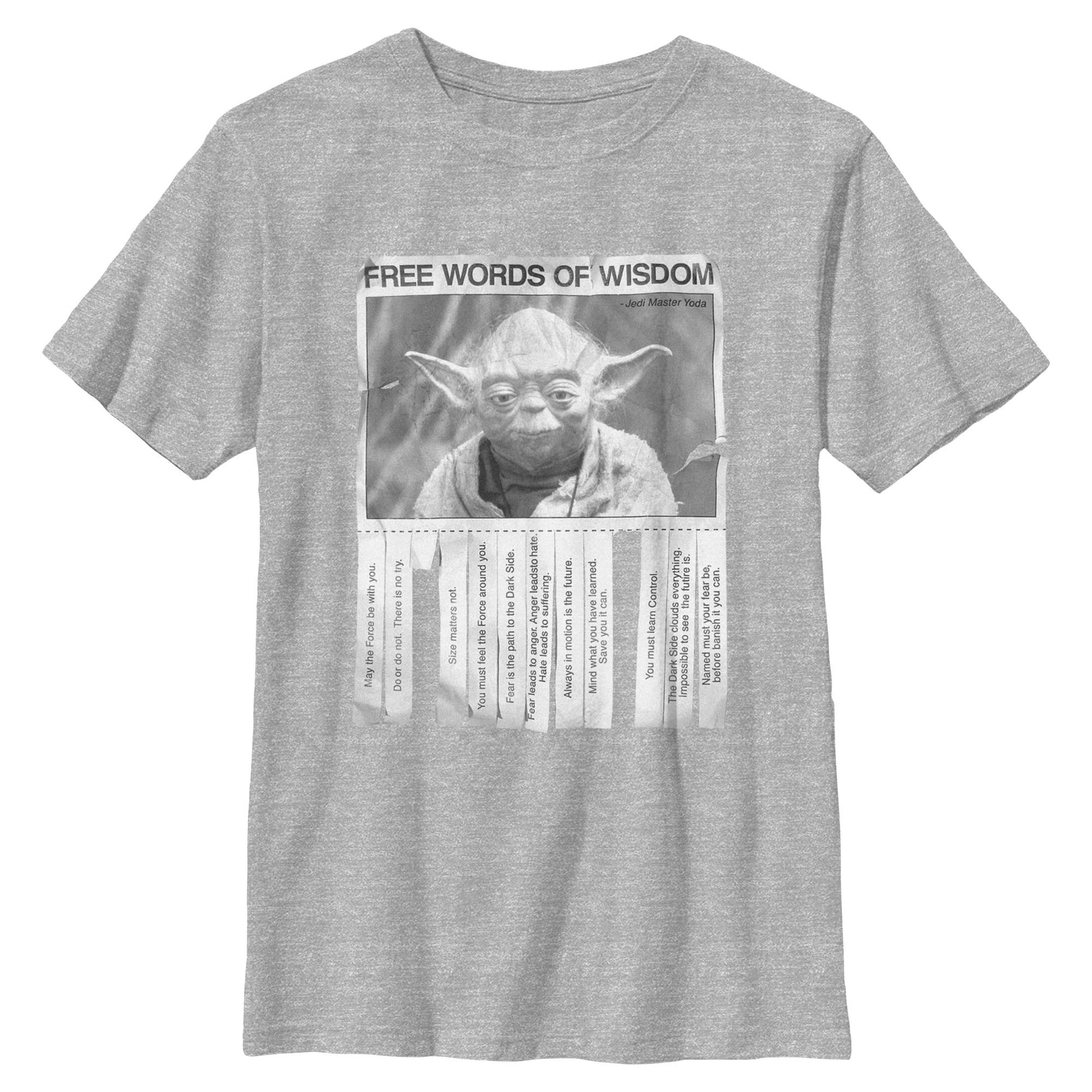 Boy's Star Wars Words Of Wisdom T-Shirt