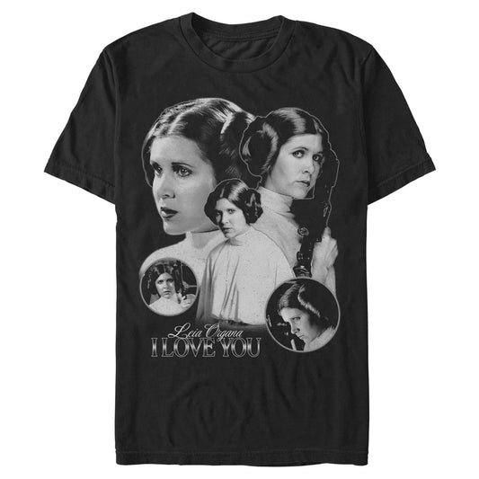 Men's Star Wars Leia Organa I Love You T-Shirt