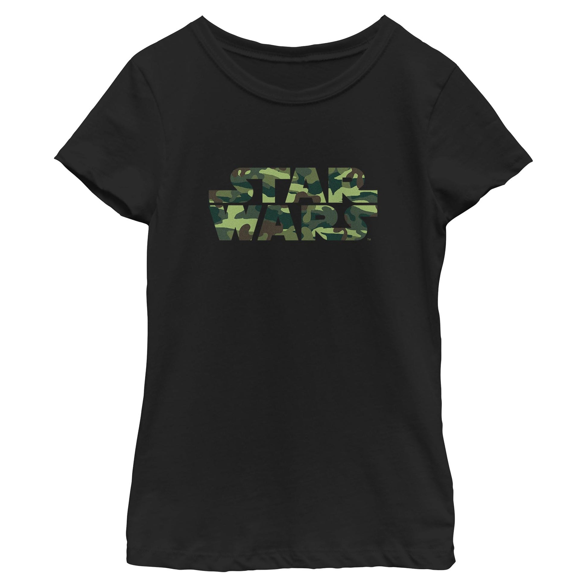 Girl's Star Wars Camo Logo T-Shirt