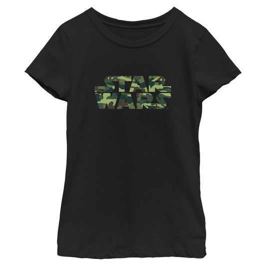 Girl's Star Wars Camo Logo T-Shirt