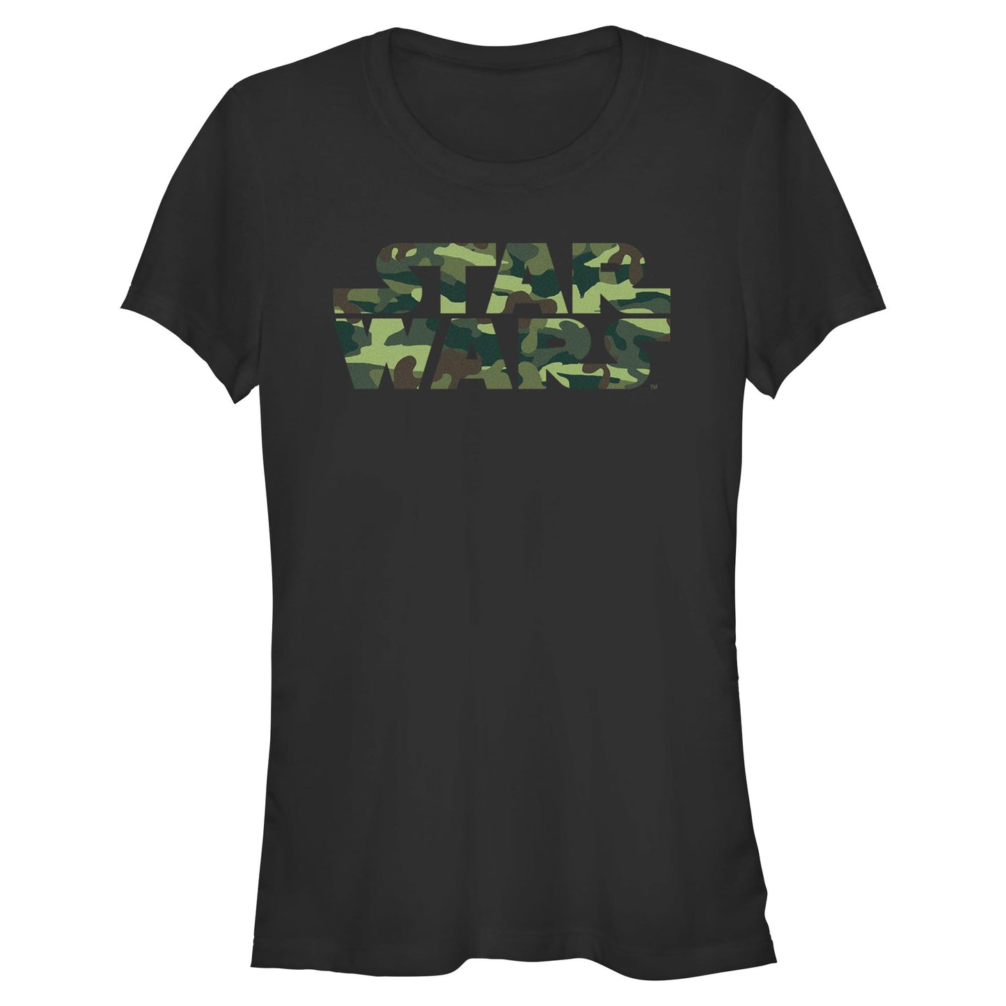 Junior's Star Wars Camo Logo T-Shirt